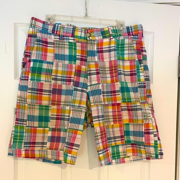New Pastel Madras Shorts by Country Club Prep - Picture 1 of 4